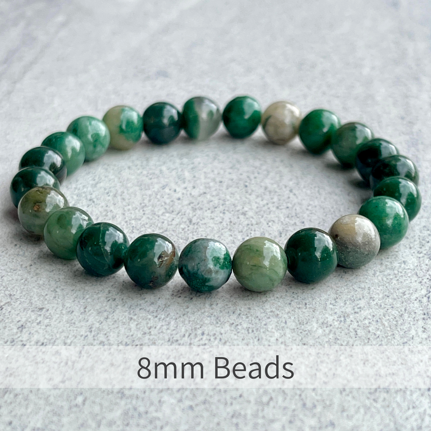 African Green Jade Beaded Bracelet