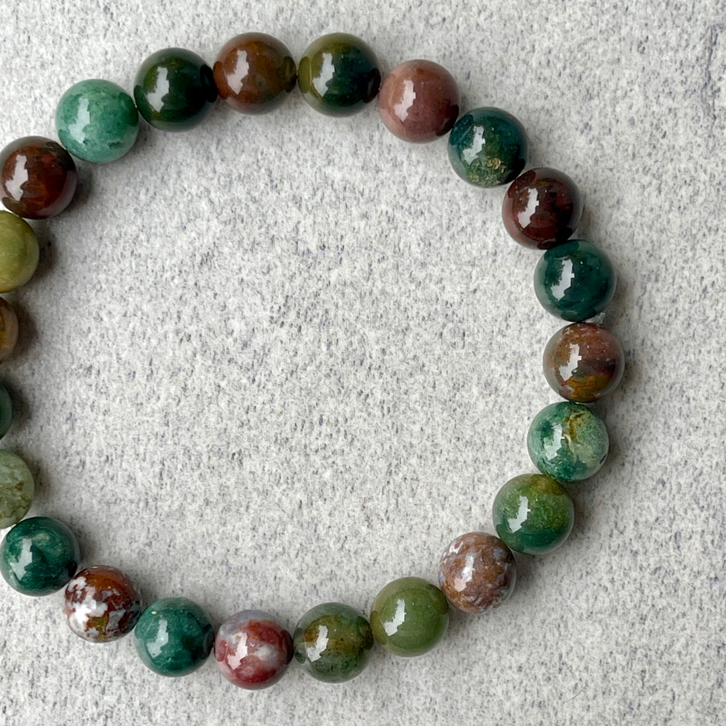 Indian Agate Beaded Bracelet