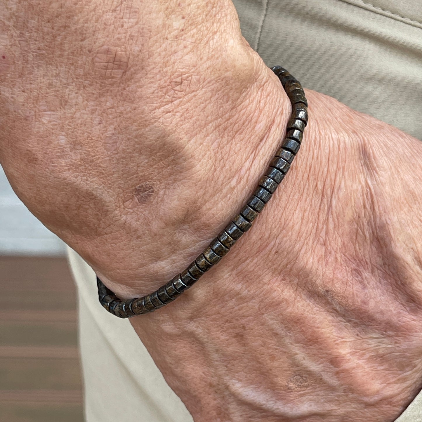 Bronzite Heishi Bracelet