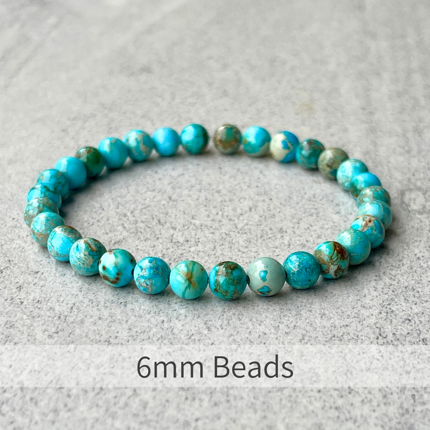 Blue Imperial Jasper Beaded Bracelet