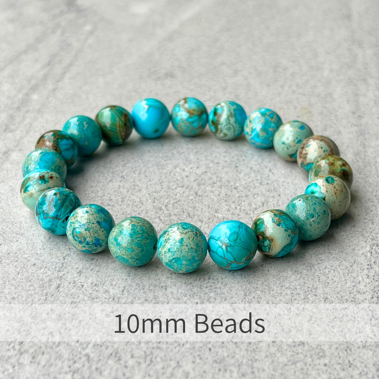 Blue Imperial Jasper Beaded Bracelet