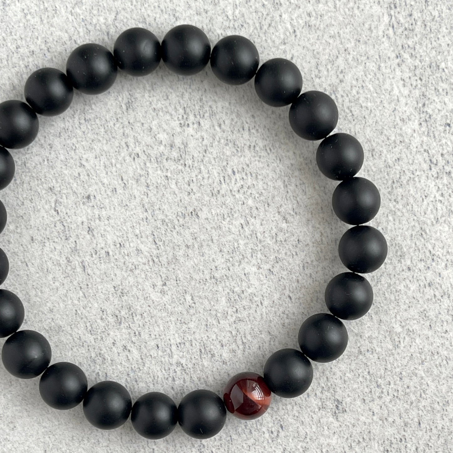 single red tiger eye bracelet for everyday wear