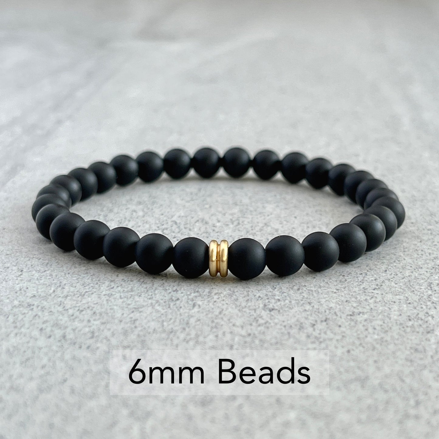Modern Matte Onyx Bracelet for Men
