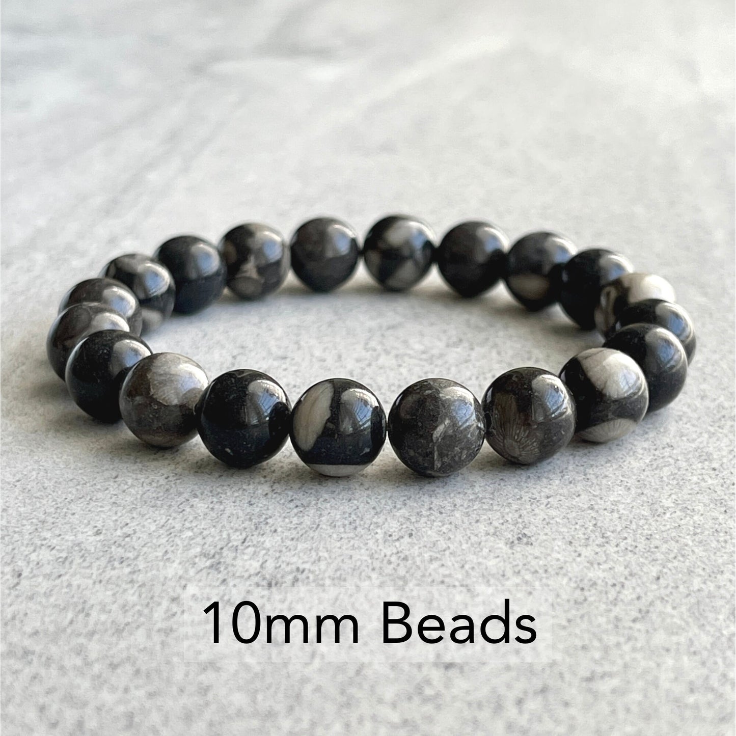 Orthoceras Fossil Jasper bracelet for nature lovers