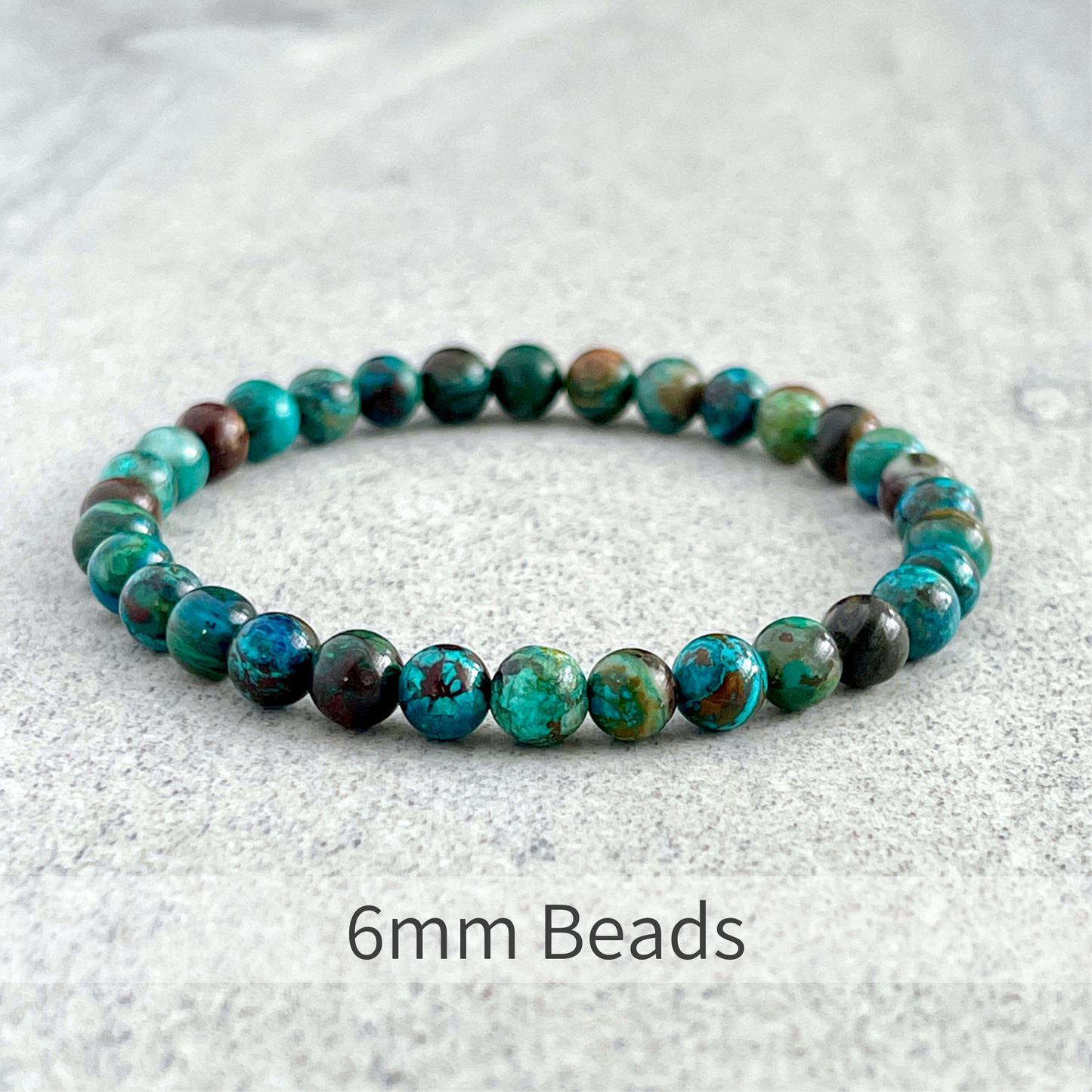 Turquoise Chrysocolla Beaded Bracelet