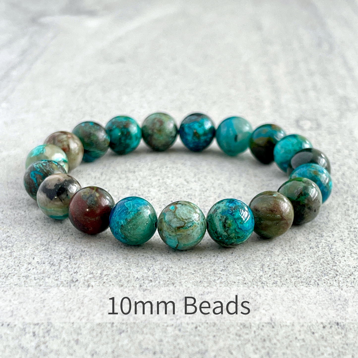 Turquoise Chrysocolla Beaded Bracelet