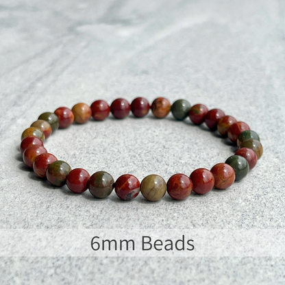 Red Creek Jasper Beaded Bracelet