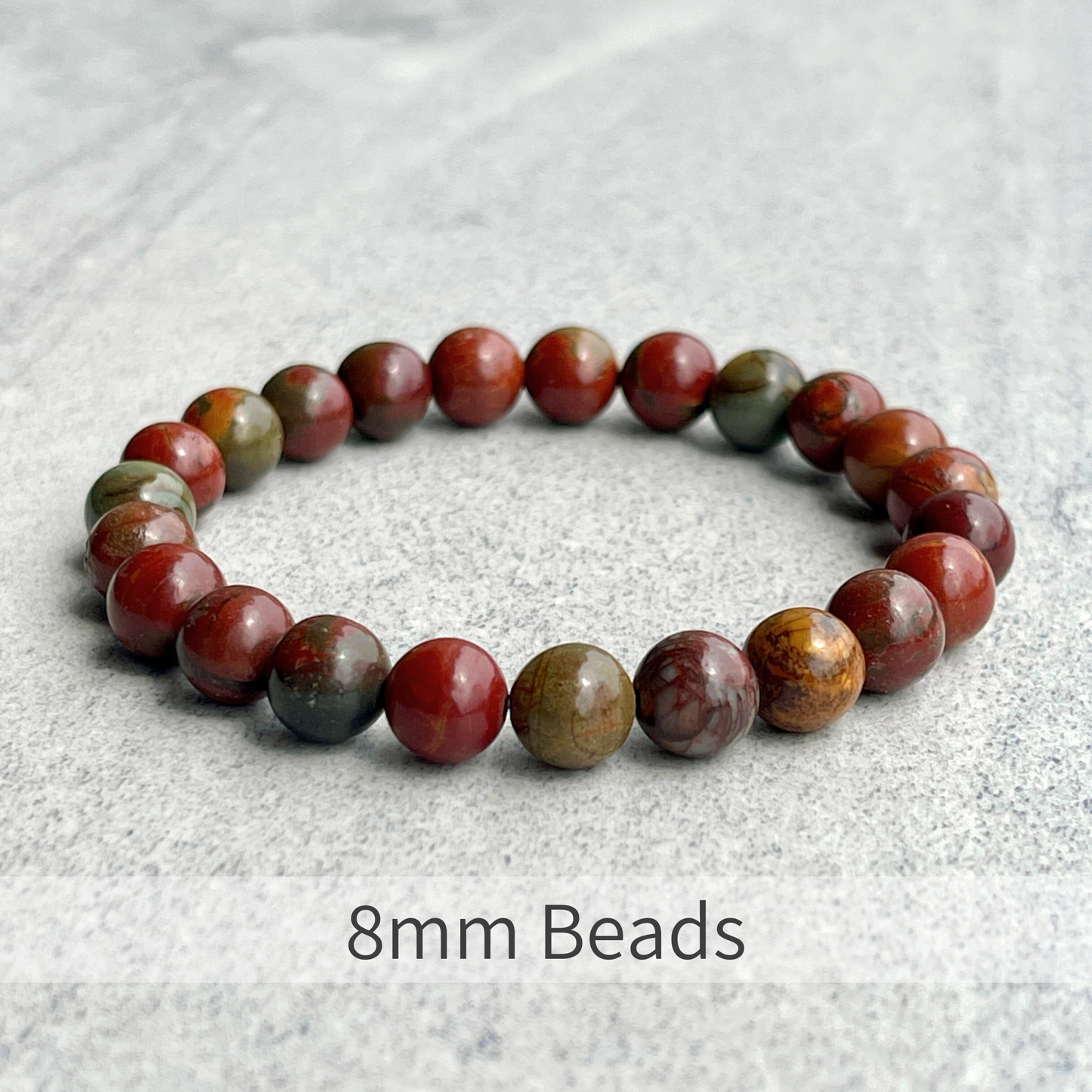 Red Creek Jasper Beaded Bracelet