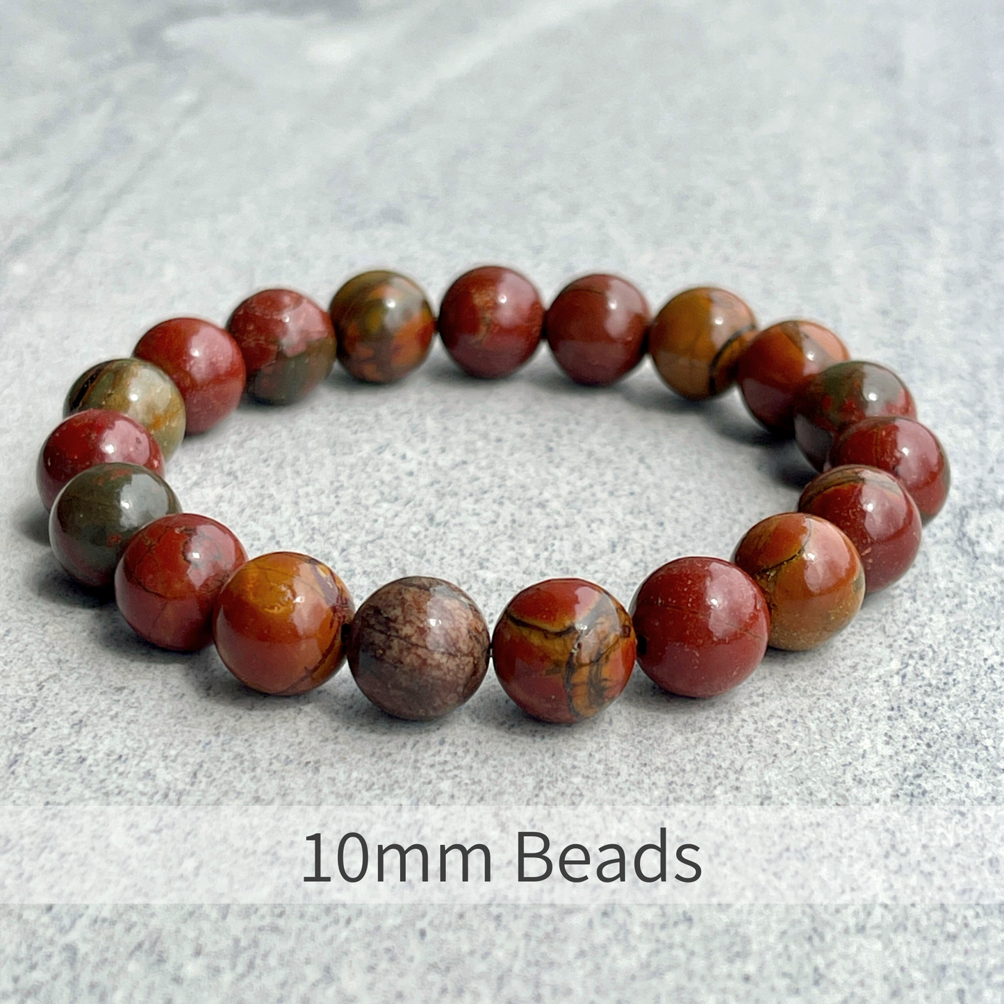 Red Creek Jasper Beaded Bracelet