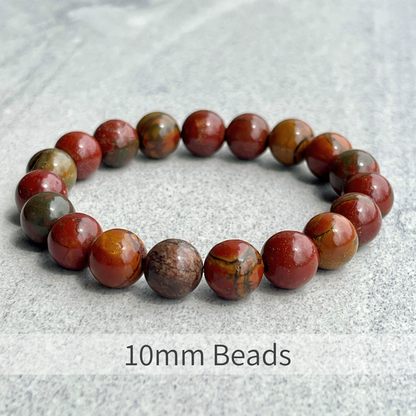 Red Creek Jasper Beaded Bracelet