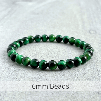 Green Tiger Eye Beaded Bracelet