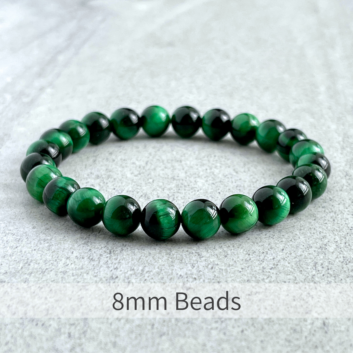 Green Tiger Eye Beaded Bracelet