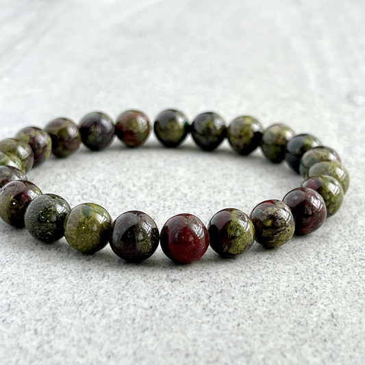 Dragon Blood Jasper Beaded Bracelet