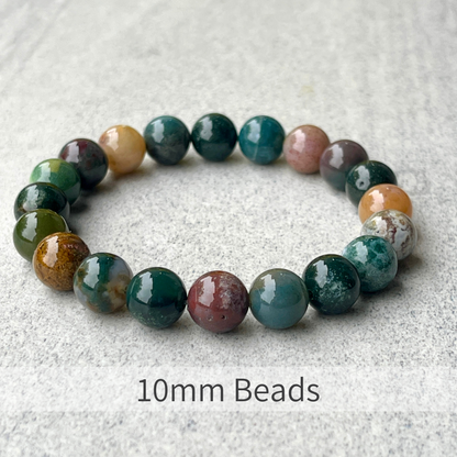 Indian Agate Beaded Bracelet