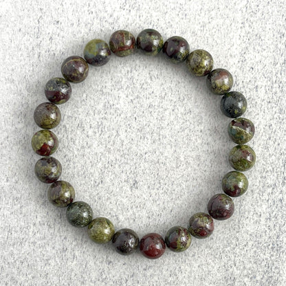 Dragon Blood Jasper Beaded Bracelet