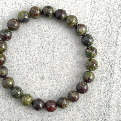 Dragon Blood Jasper Beaded Bracelet