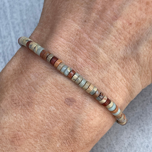 Aqua Terra Jasper Heishi Bracelet