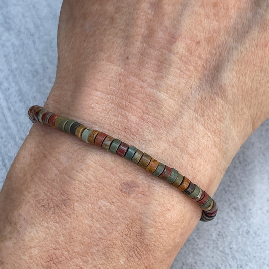 Picasso Jasper Heishi Bracelet