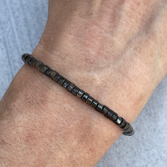 Bronzite Heishi Bracelet