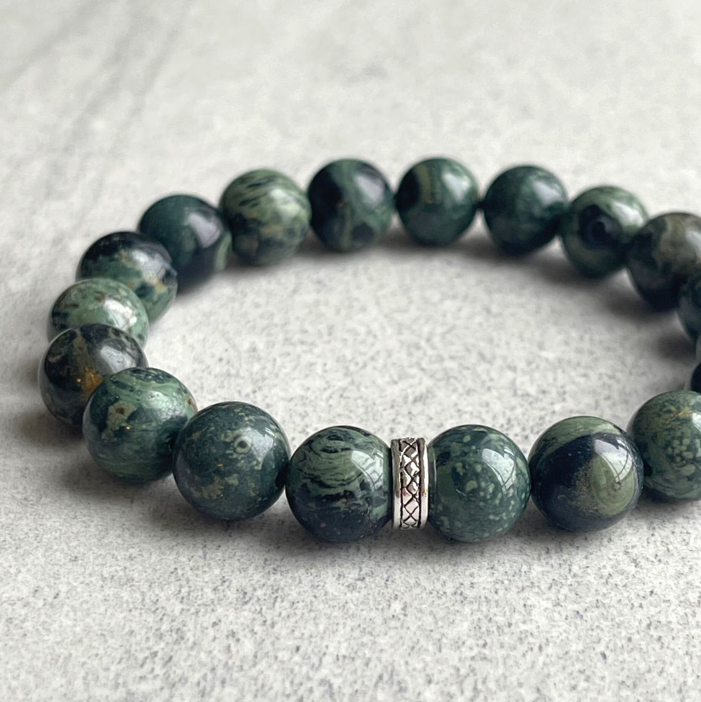 Kambaba Jasper Stretch Bracelet for Everyday Style