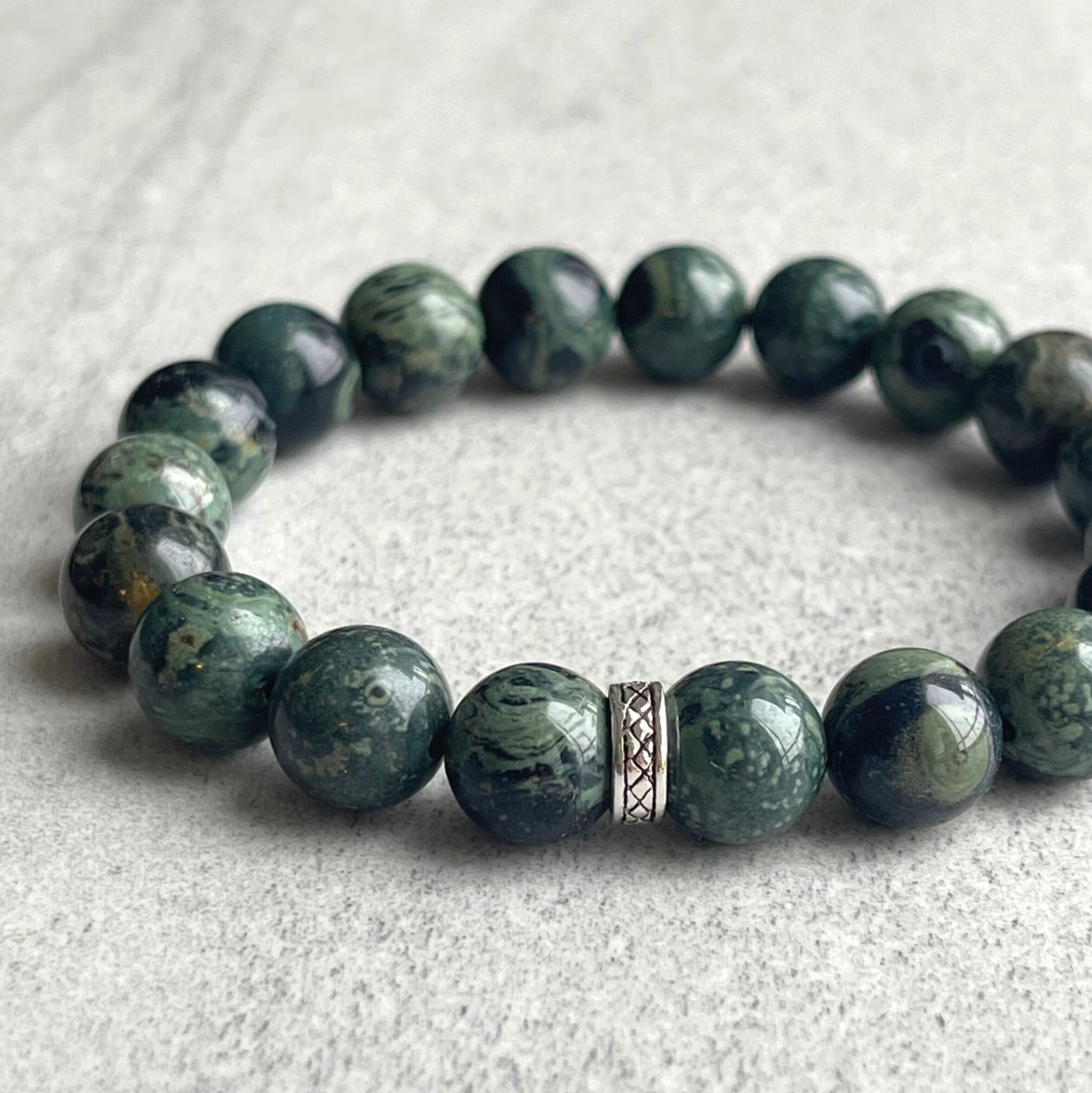 Kambaba Jasper Stretch Bracelet for Everyday Style