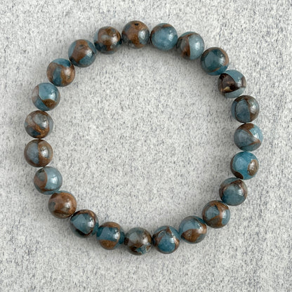 Blue Mosaic Quartz Beaded Bracelet