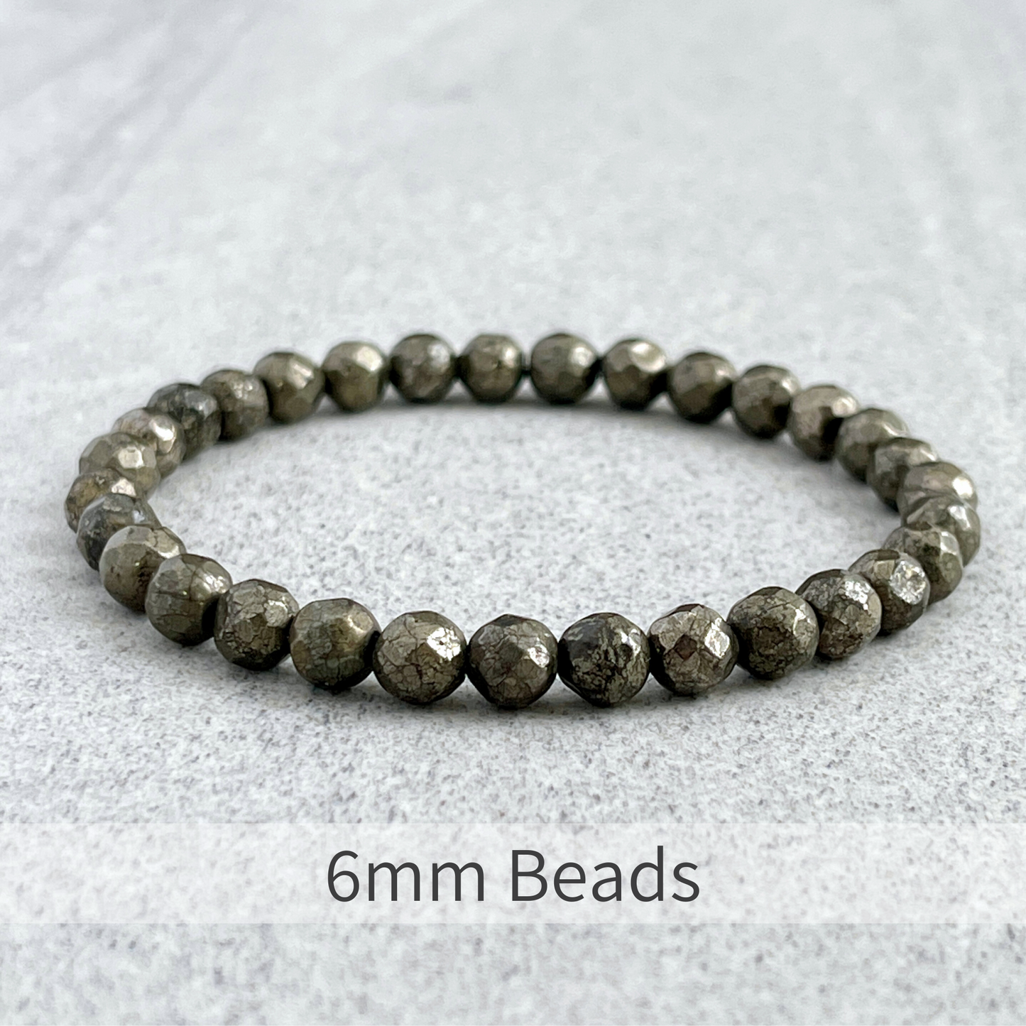 Faceted Pyrite Beaded Bracelet