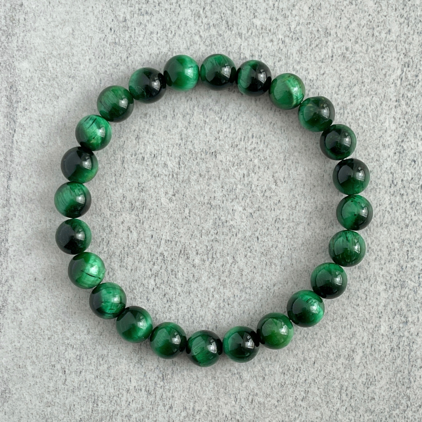 Green Tiger Eye Beaded Bracelet