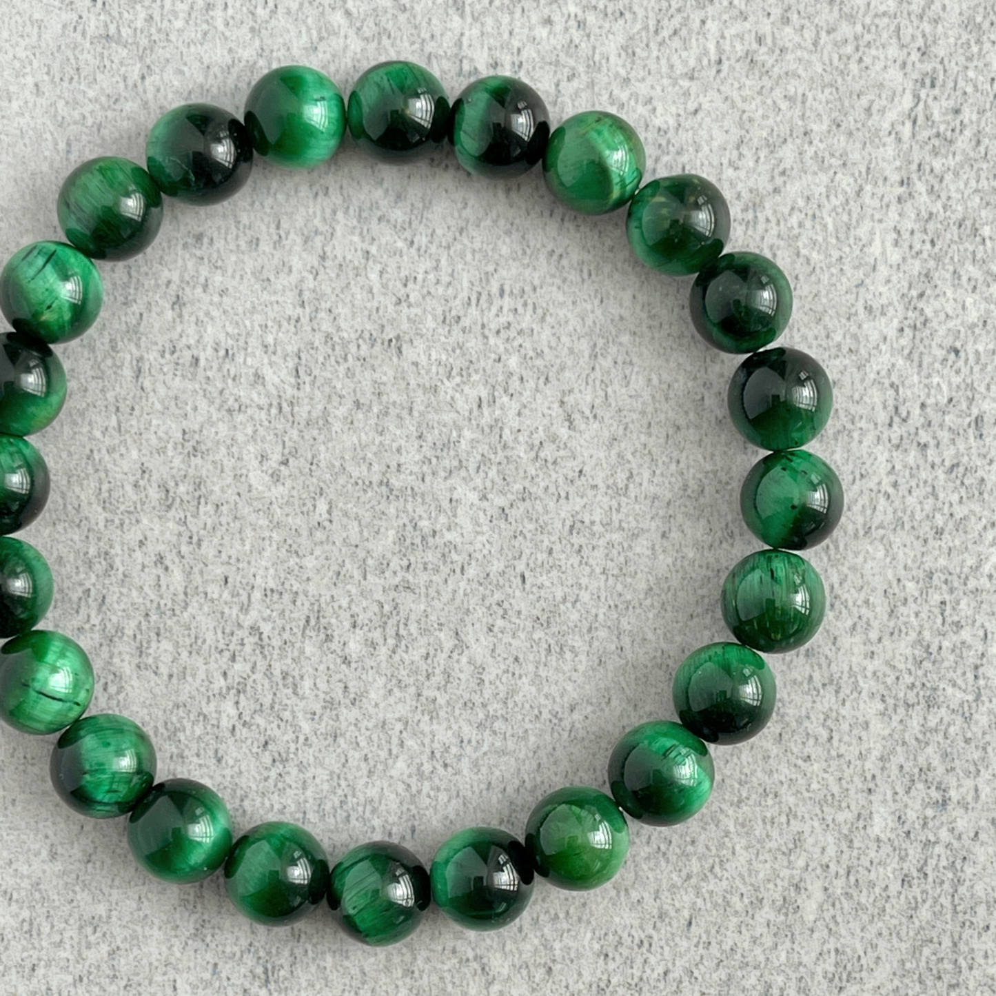 Green Tiger Eye Beaded Bracelet