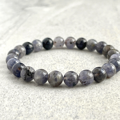 Iolite Beaded Bracelet