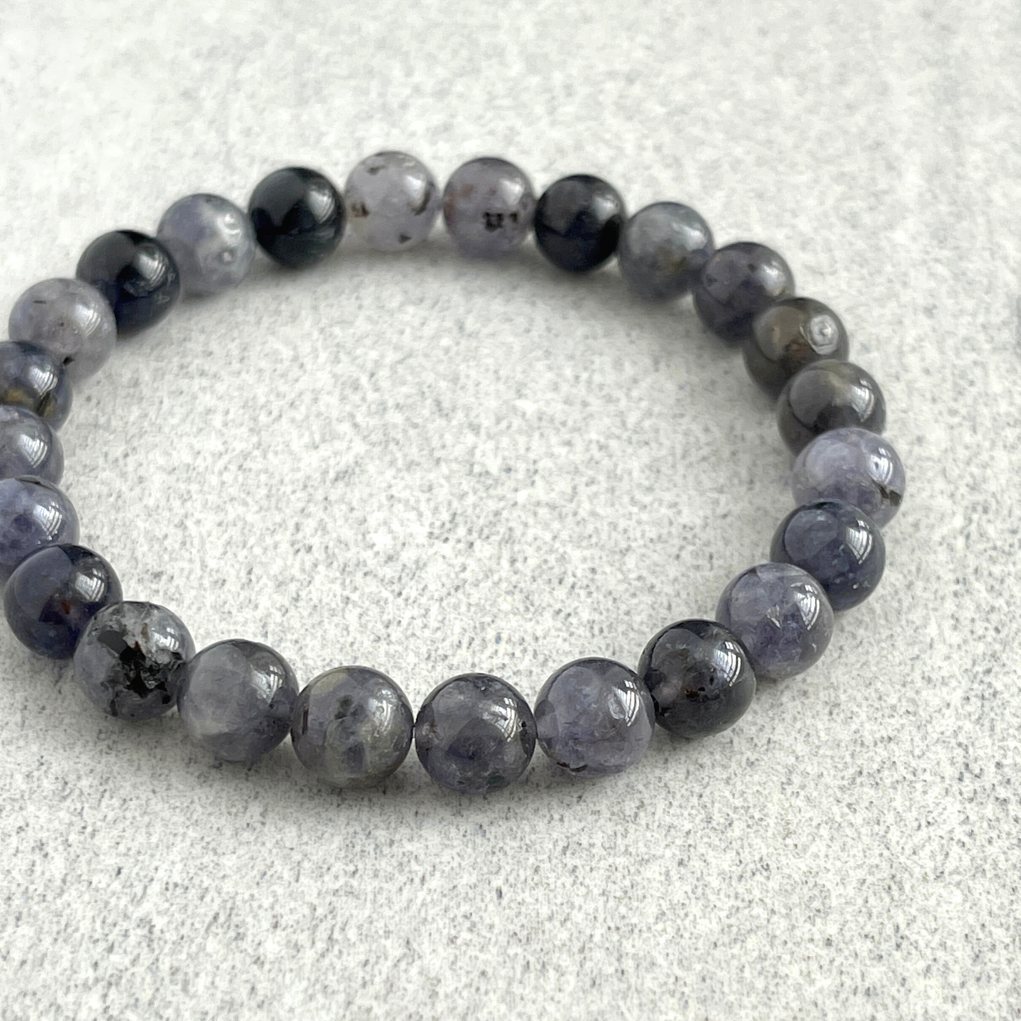 Iolite Beaded Bracelet