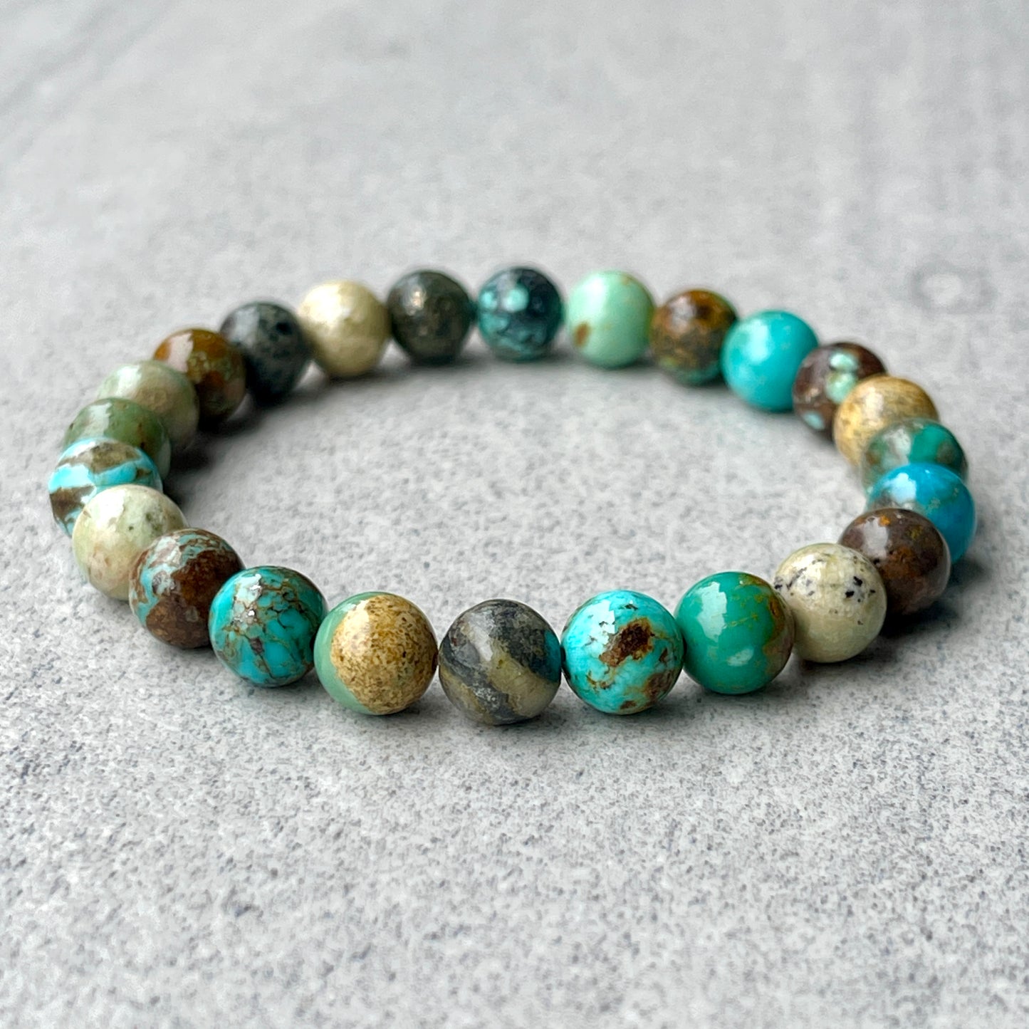 Multicolored Chrysocolla Beaded Bracelet