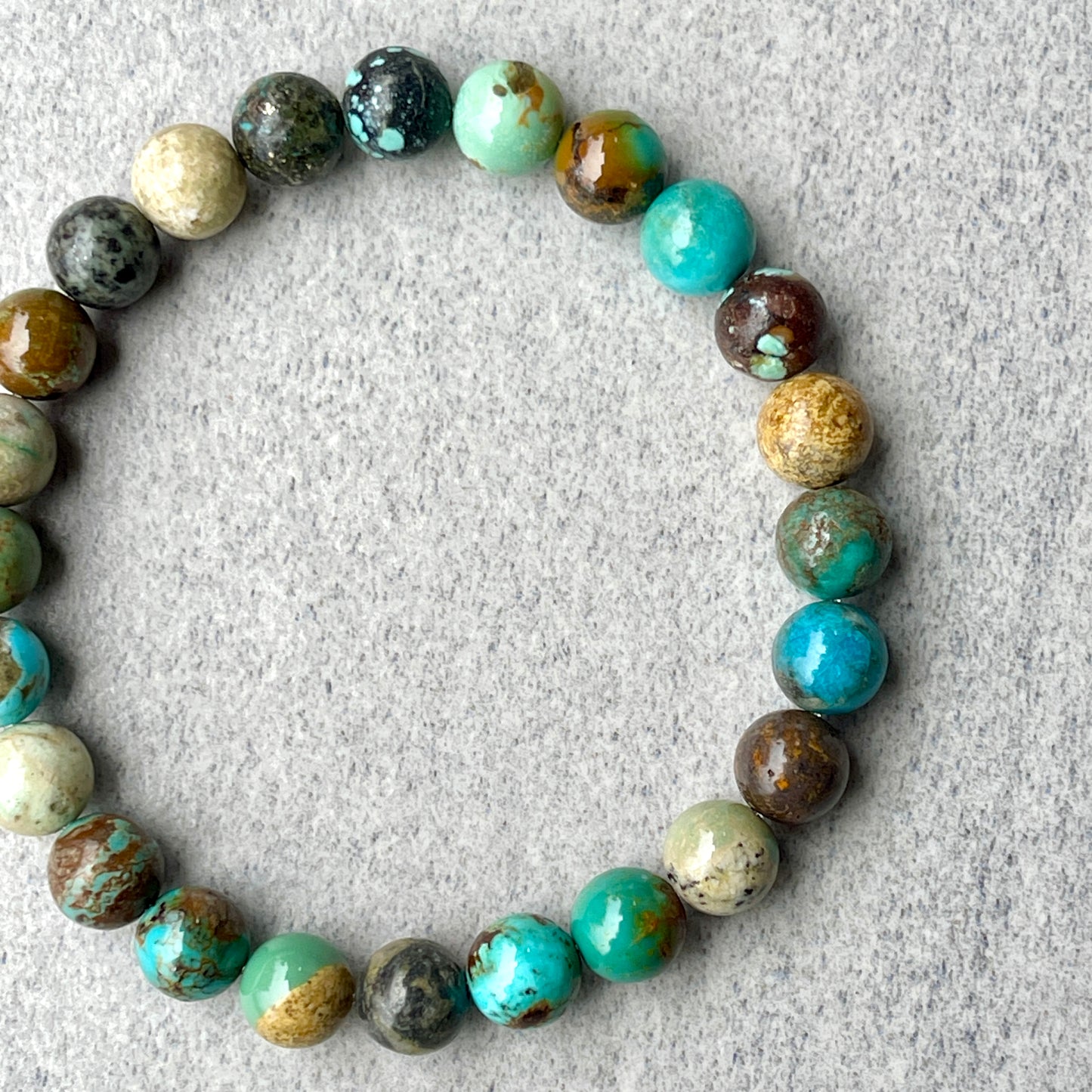 Multicolored Chrysocolla Beaded Bracelet