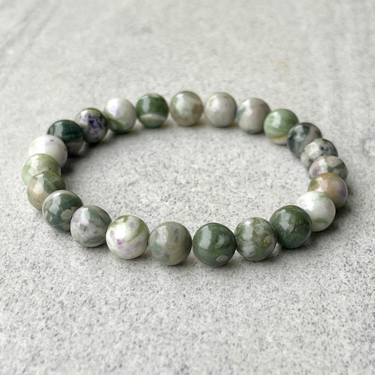 Peace Jade Beaded Bracelet