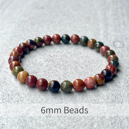 Picasso Jasper Beaded Bracelet