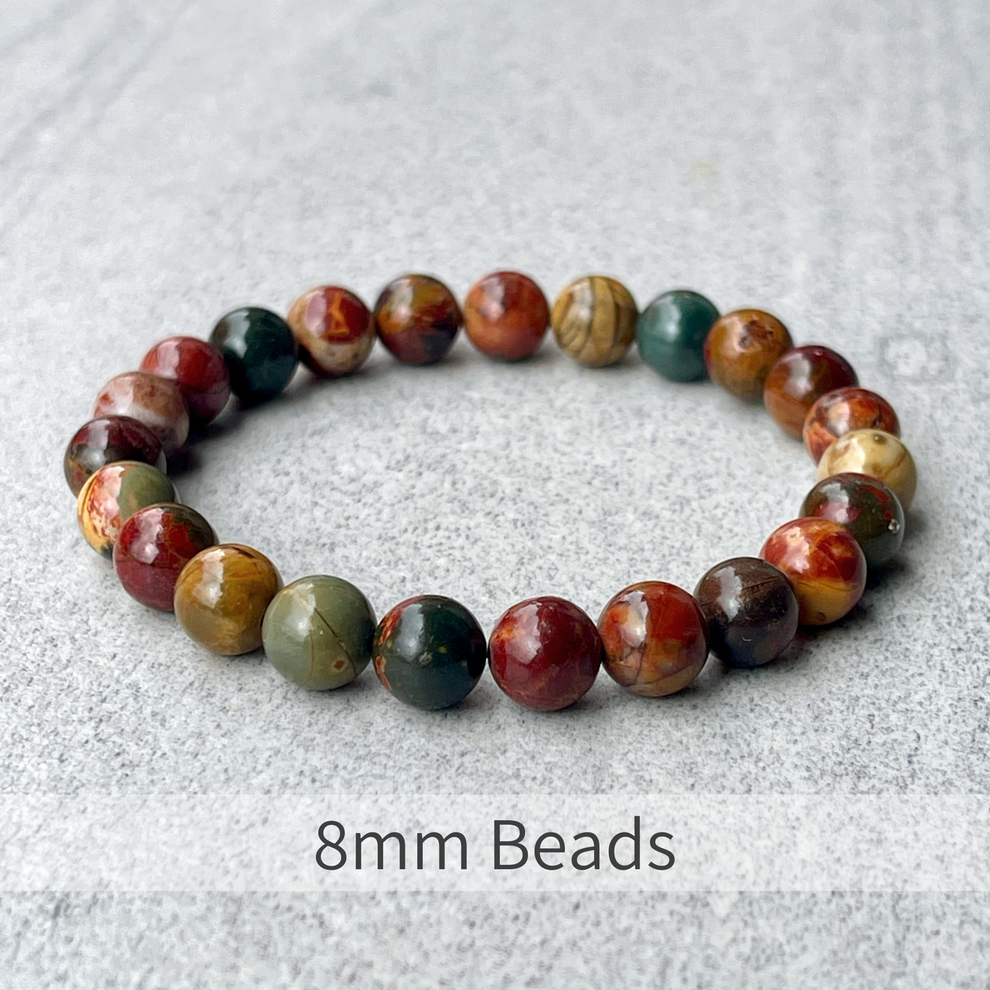 Picasso Jasper Beaded Bracelet