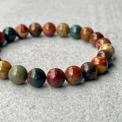Picasso Jasper Beaded Bracelet