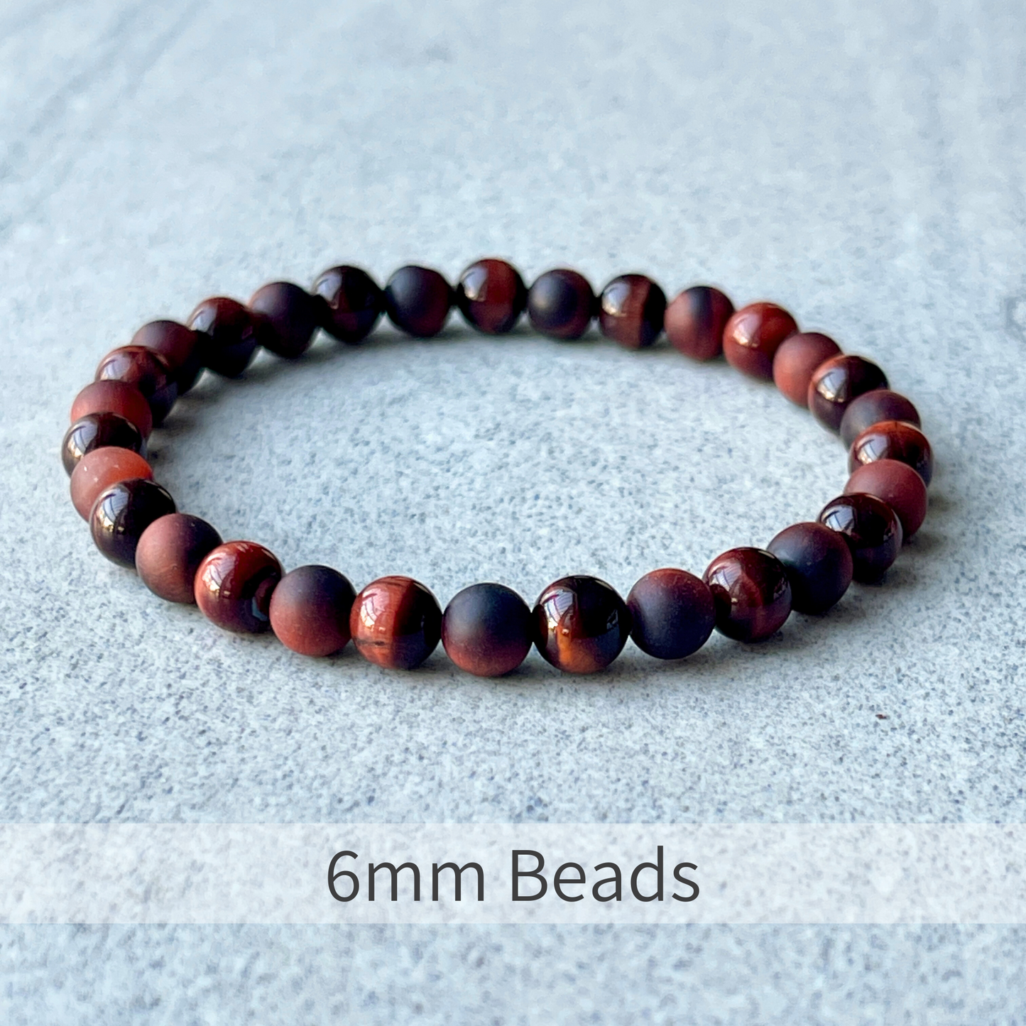 Red Tiger Eye Beaded Bracelet