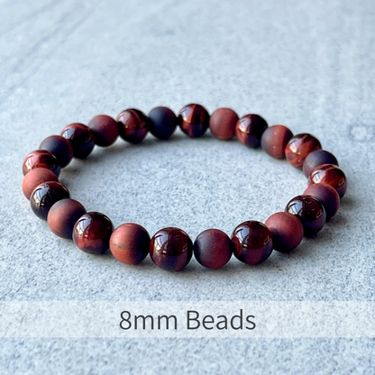 Red Tiger Eye Beaded Bracelet