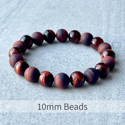 Red Tiger Eye Beaded Bracelet