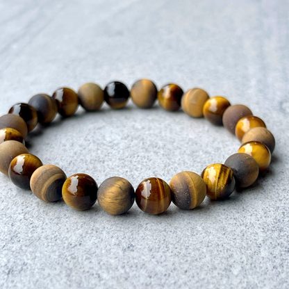 Yellow Tiger Eye Beaded Bracelet