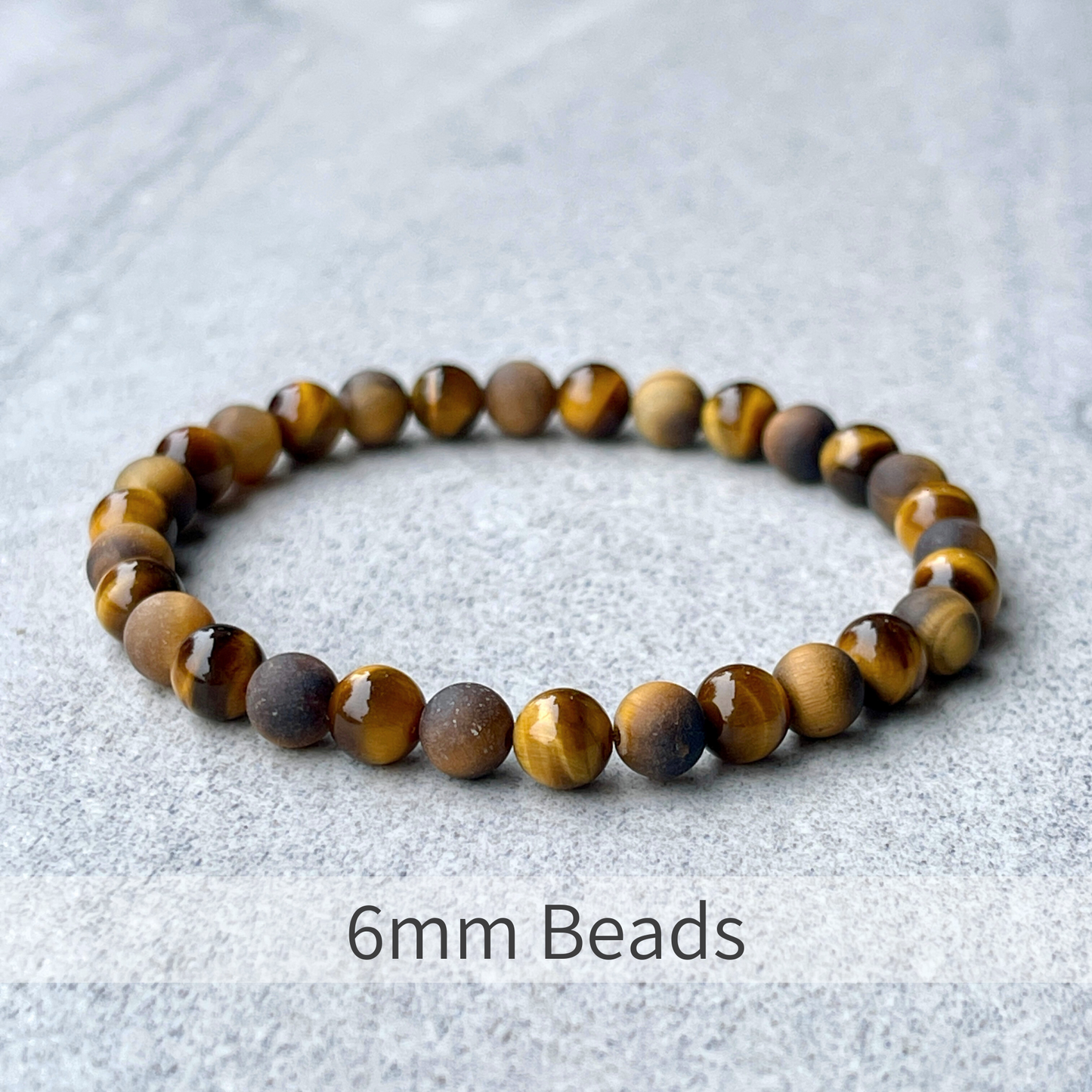 Yellow Tiger Eye Beaded Bracelet