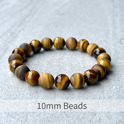 Yellow Tiger Eye Beaded Bracelet