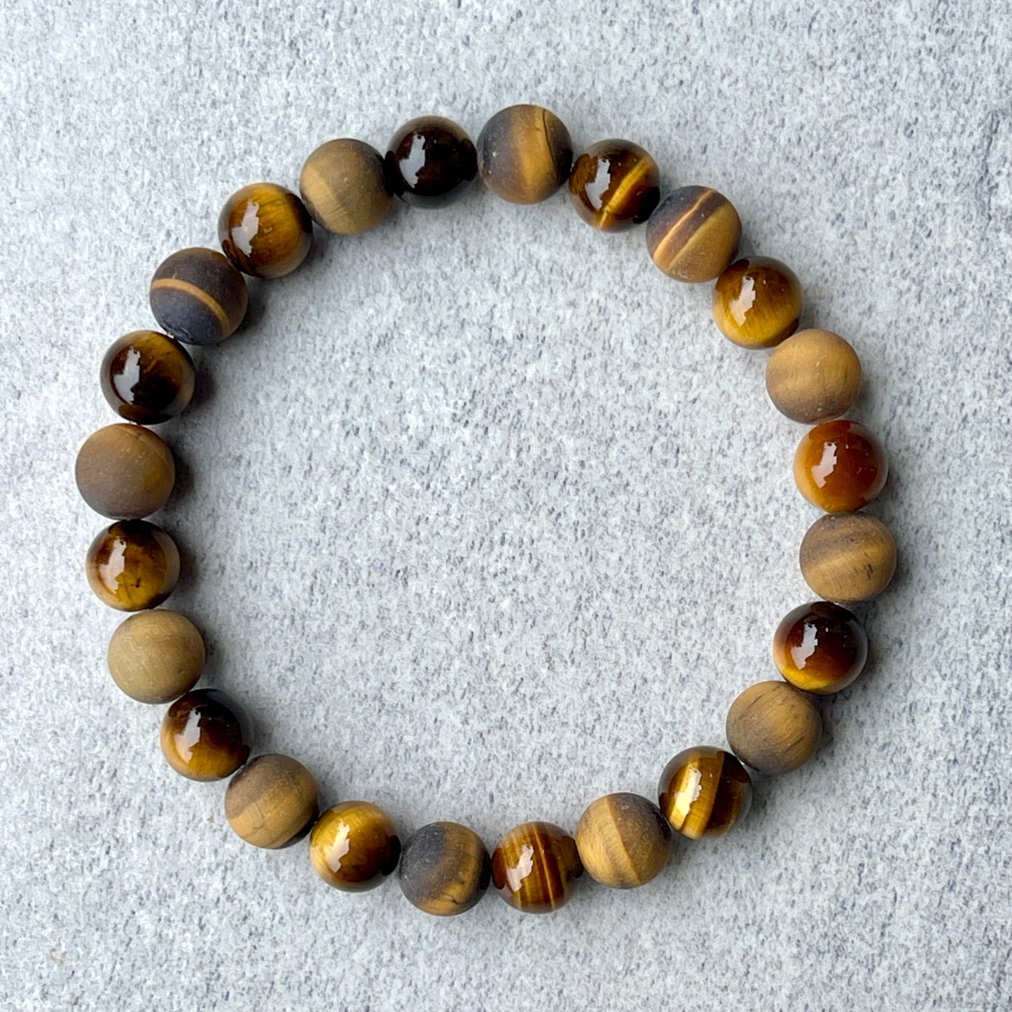 Yellow Tiger Eye Beaded Bracelet