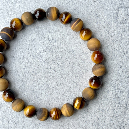 Yellow Tiger Eye Beaded Bracelet