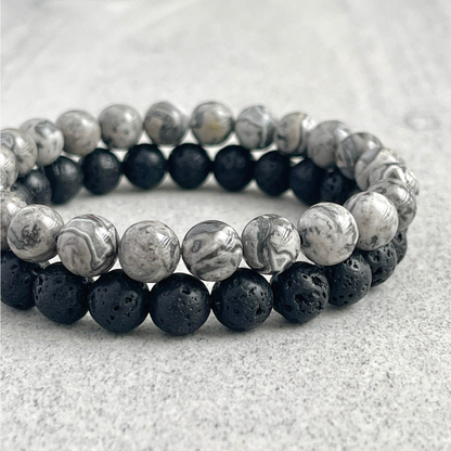 matte onyx jewelry for men