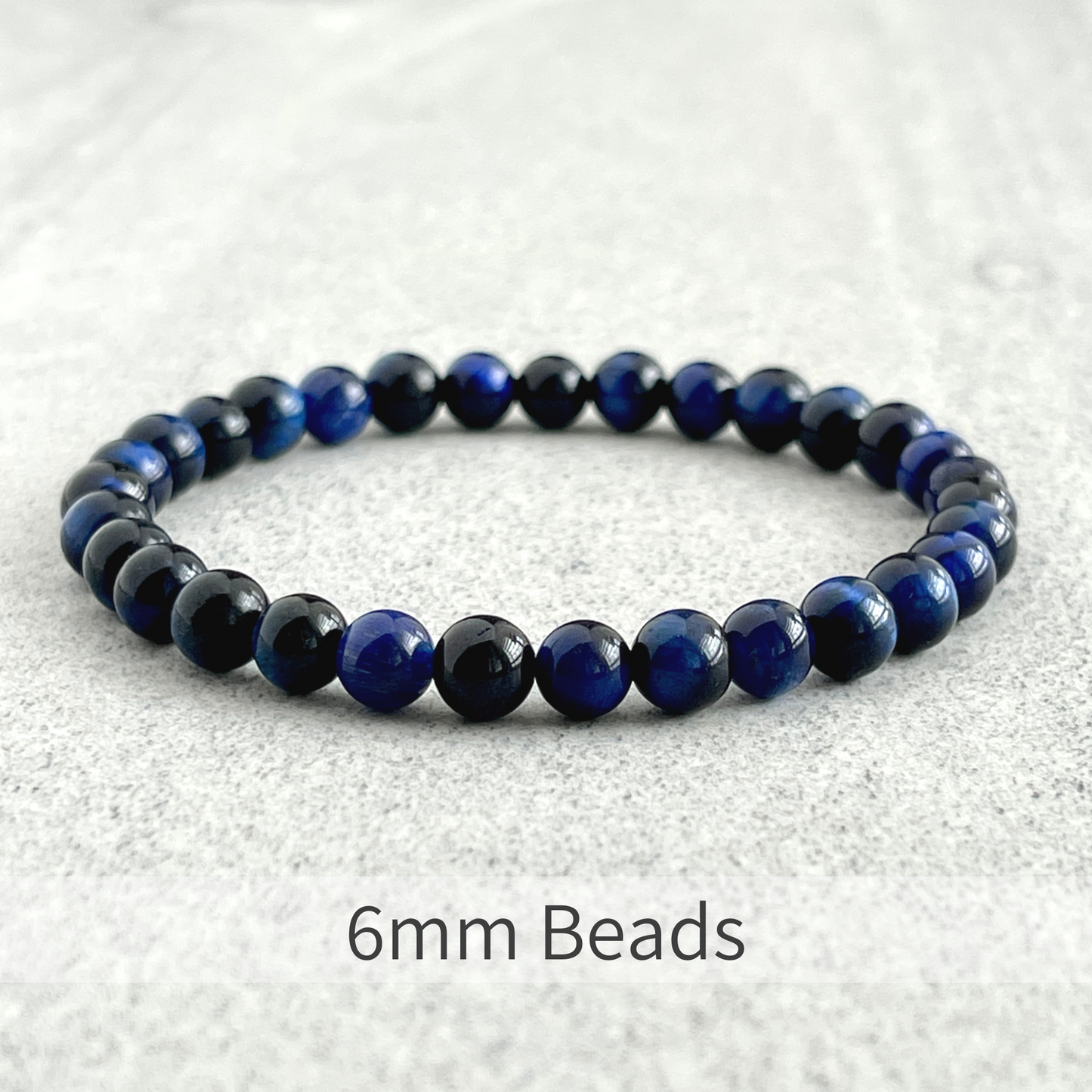 Blue Tiger Eye Stretch Bracelet