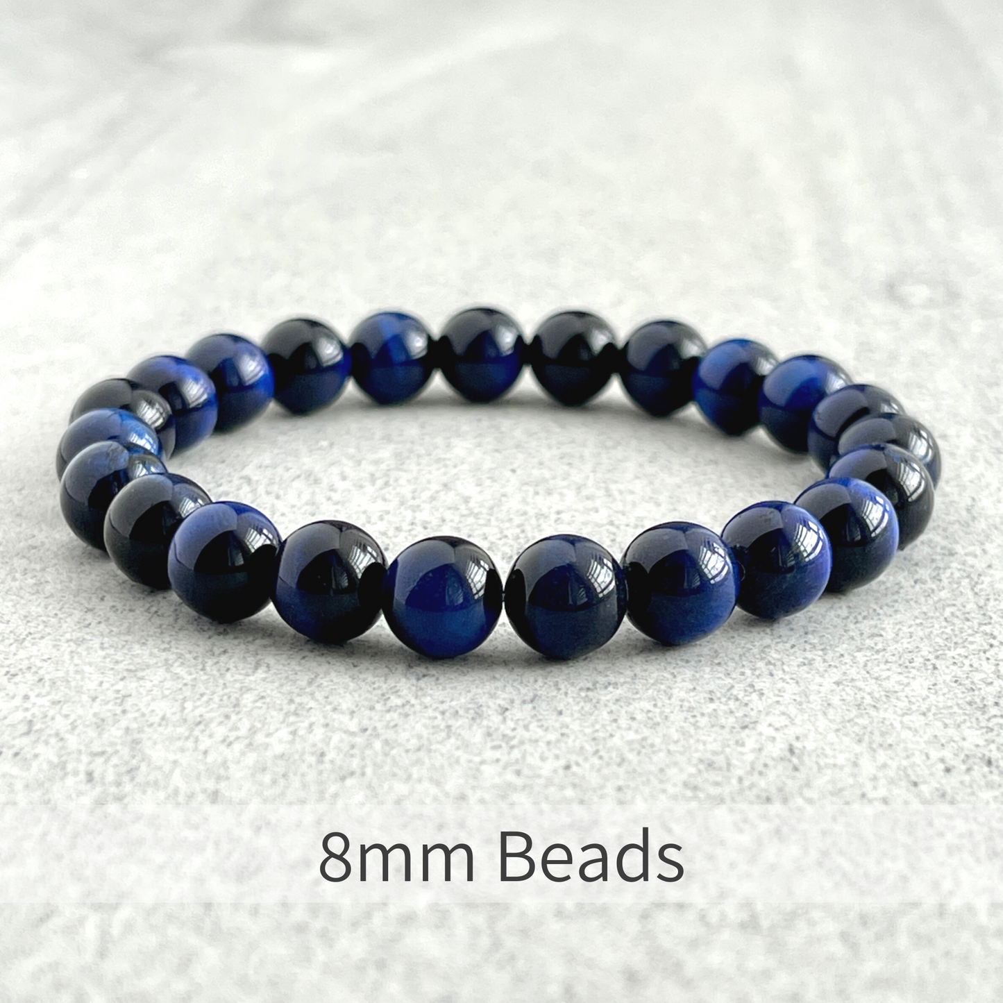 Blue Tiger Eye Stretch Bracelet