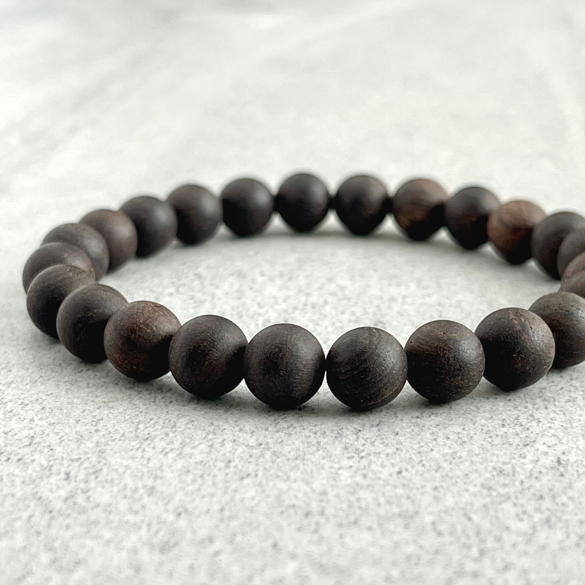 ebony blackwood beaded bracelet for men