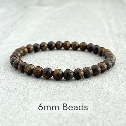 Bronzite Beaded Bracelet